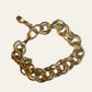 Matt Gold tone Chain Link Bracelet