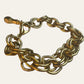 Matt Gold tone Chain Link Bracelet