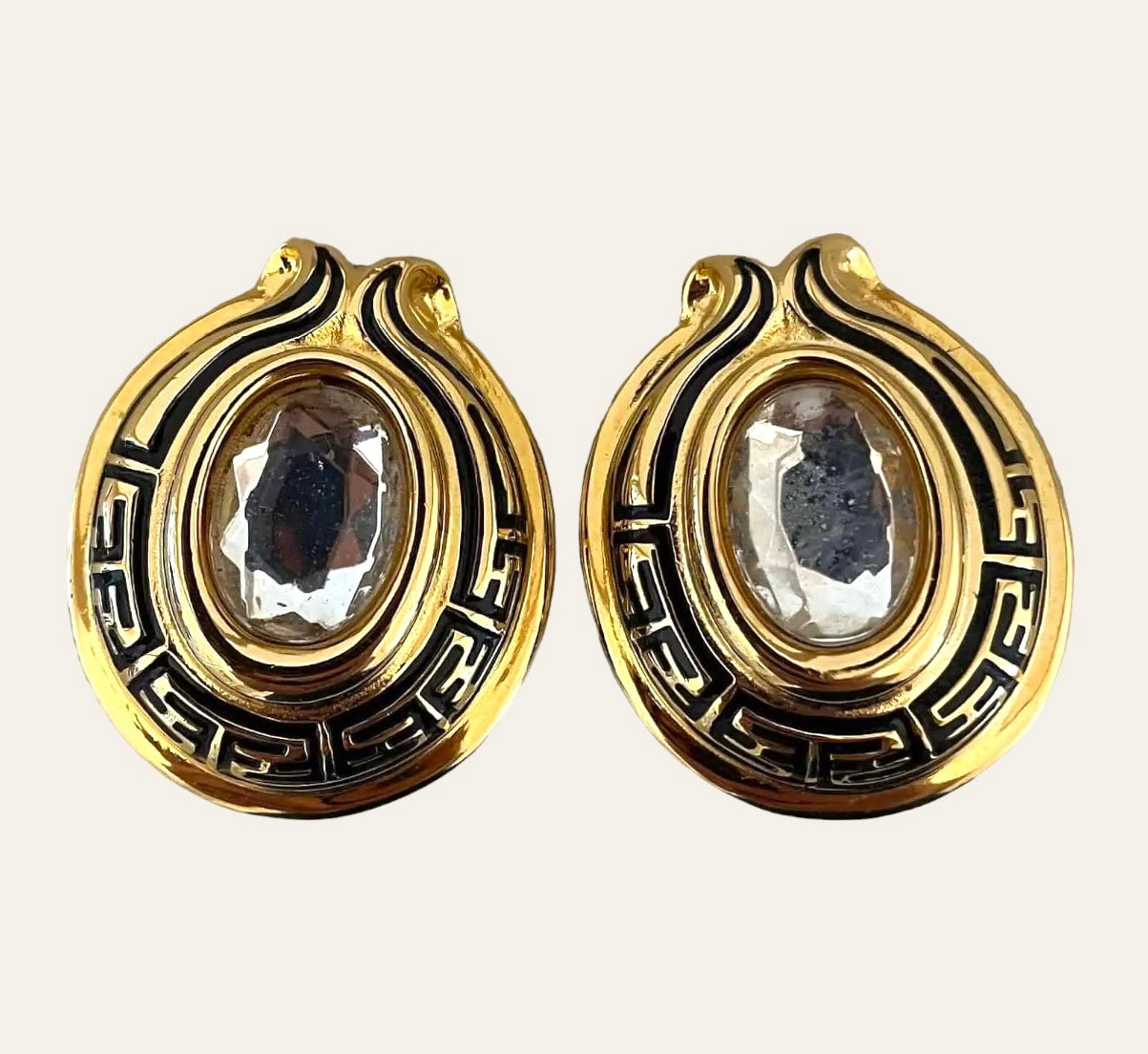 1980's Fendi Clip On Earrings