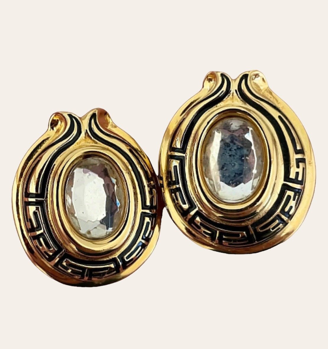 1980's Fendi Clip On Earrings