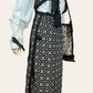 Vintage Folk Revival Skirt, Vest And Bag Knit Ensemble