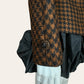 Vintage Black & Brown Houndstooth Wool Jacket