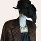 Vintage Black & Brown Houndstooth Wool Jacket