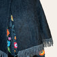 Vintage Woven In Scotland By Andrew Stewart Fringe Poncho