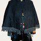 Vintage Woven In Scotland By Andrew Stewart Fringe Poncho