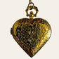 Gold Tone  Vintage Heart Watch Pendant