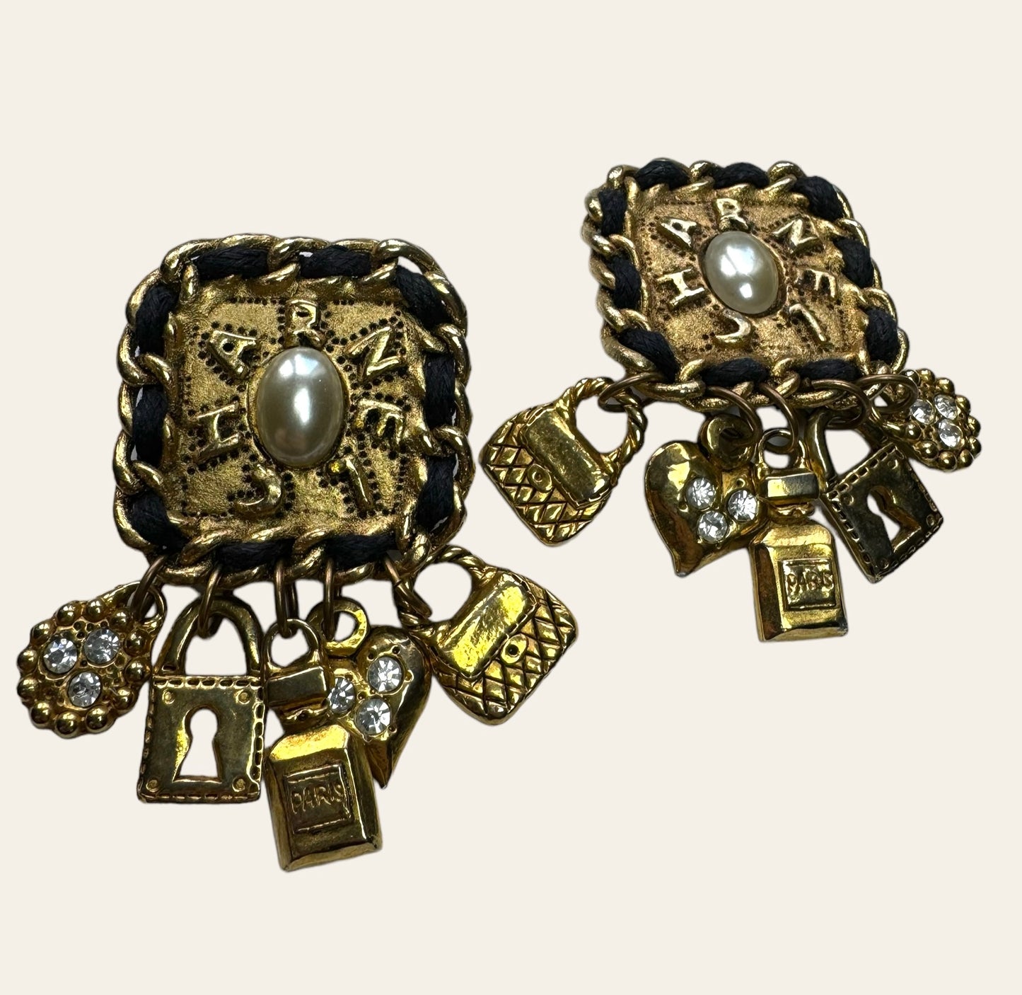 1980's ChaRnel Clip On Earrings