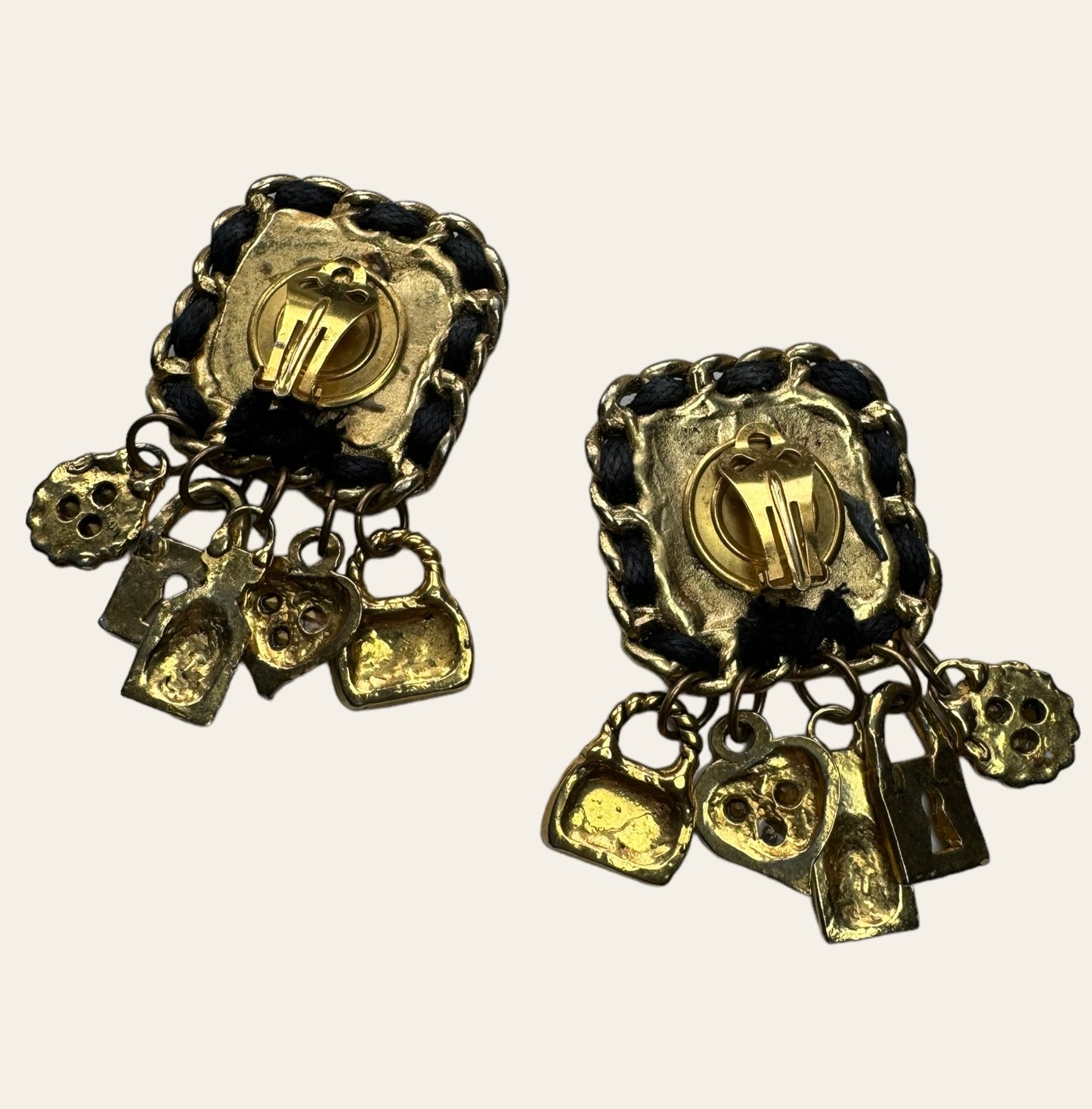 1980's ChaRnel Clip On Earrings