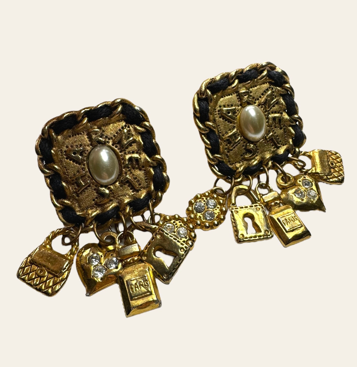 1980's ChaRnel Clip On Earrings