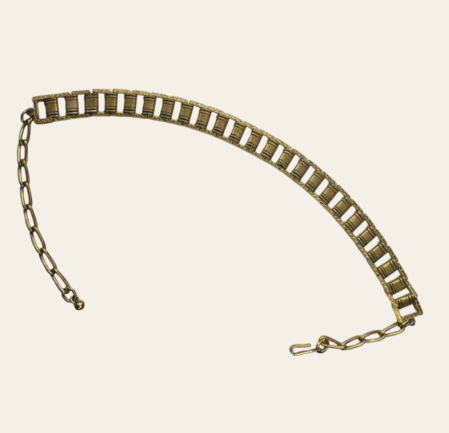 Gold Tone Link Chocker