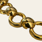 Gold Tone Chunky Links Necklace