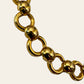 Gold Tone Chunky Links Necklace