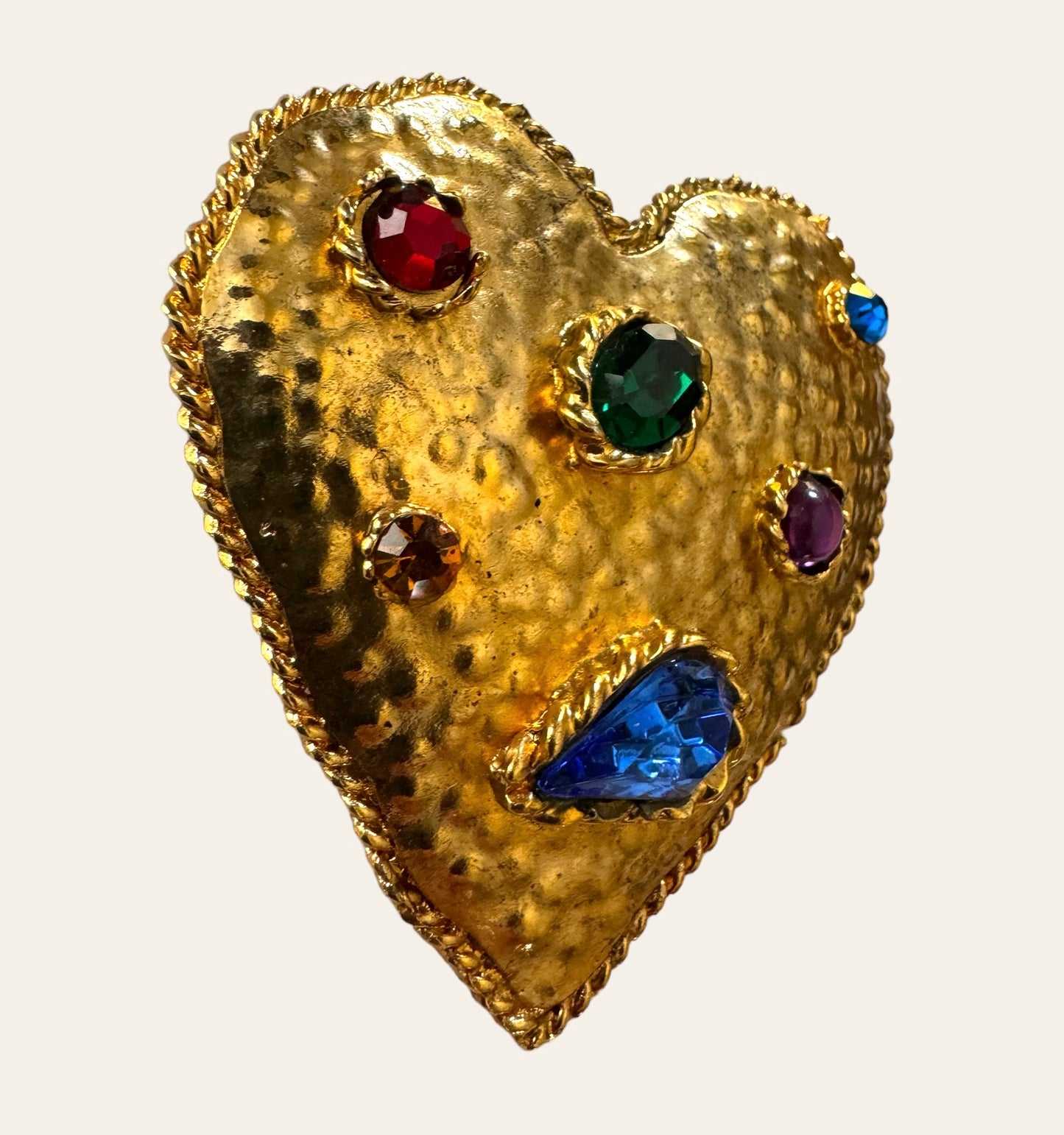 Edouard Rambaud Paris Heart Brooch