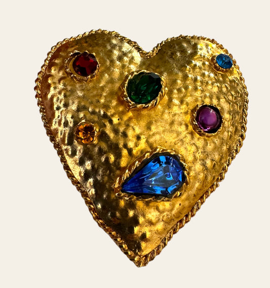 Edouard Rambaud Paris Heart Brooch