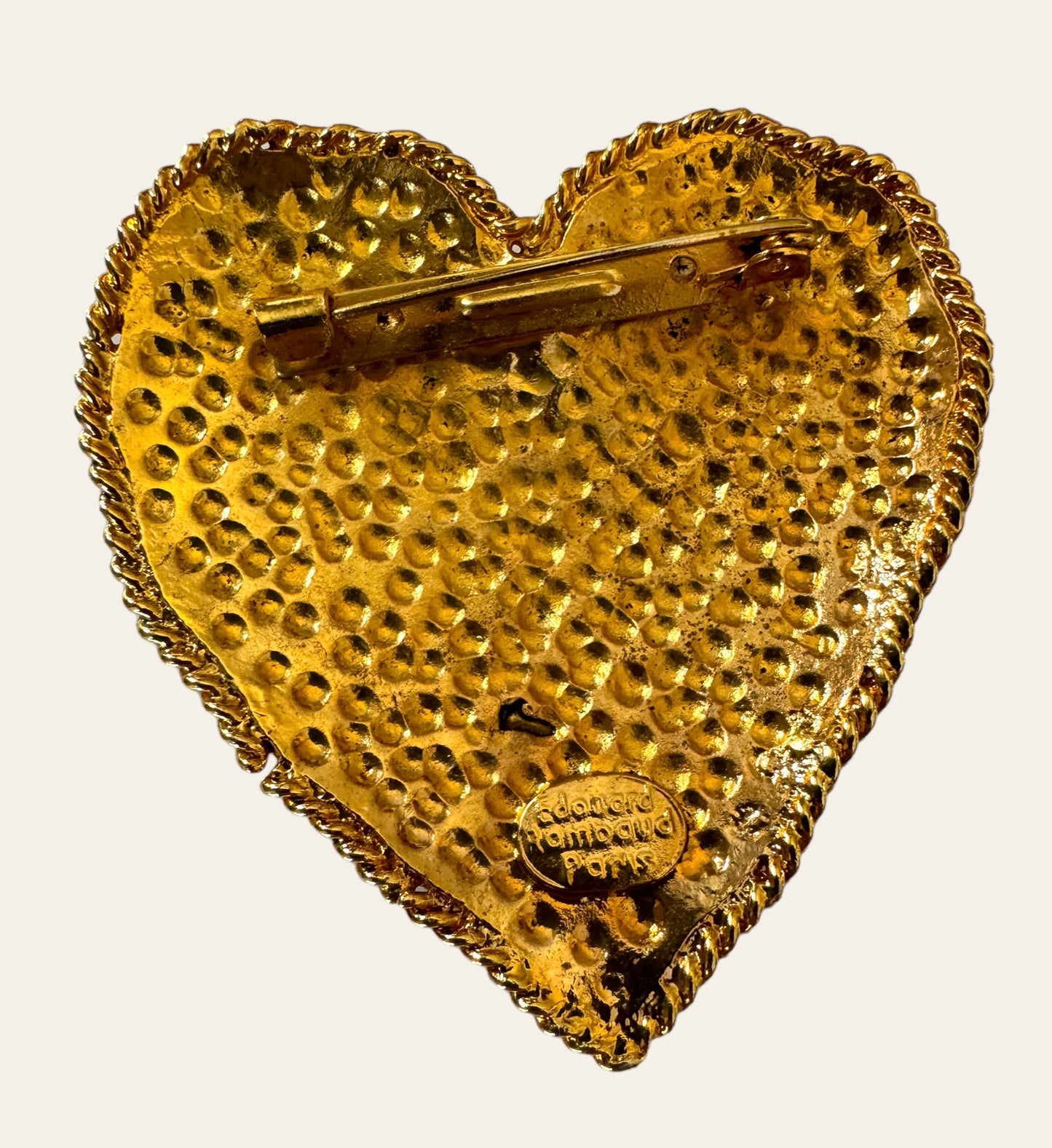 Edouard Rambaud Paris Heart Brooch