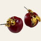 Avon Apple Dangle Pierced Earrings