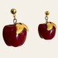 Avon Apple Dangle Pierced Earrings