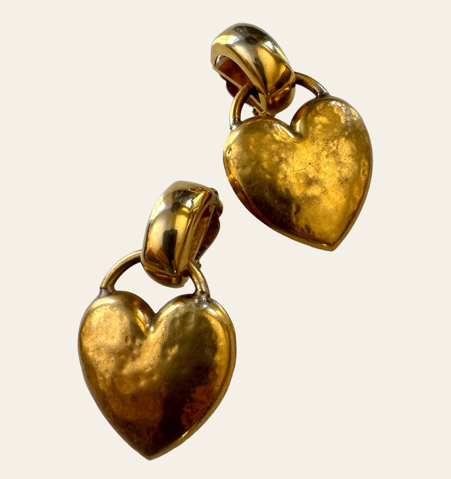 Massive Dangling Heart Padlocks