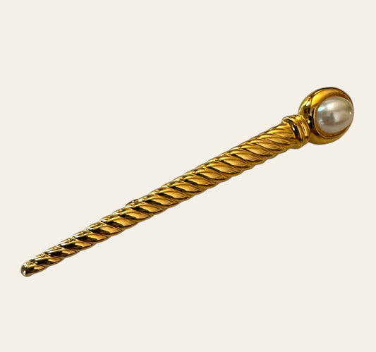 Faux Pearl Pin