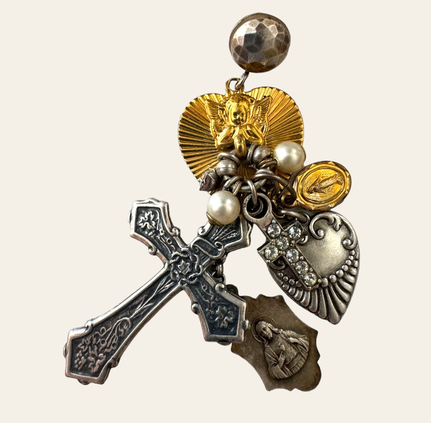 REMINISCENCE Earrings With Religious Charms