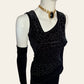 Vintage Black Velvet Cocktail Top