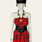 Vintage Red Tartan Dress/Skirt