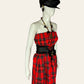 Vintage Red Tartan Dress/Skirt