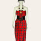 Vintage Red Tartan Dress/Skirt