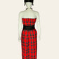 Vintage Red Tartan Dress/Skirt