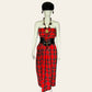 Vintage Red Tartan Dress/Skirt