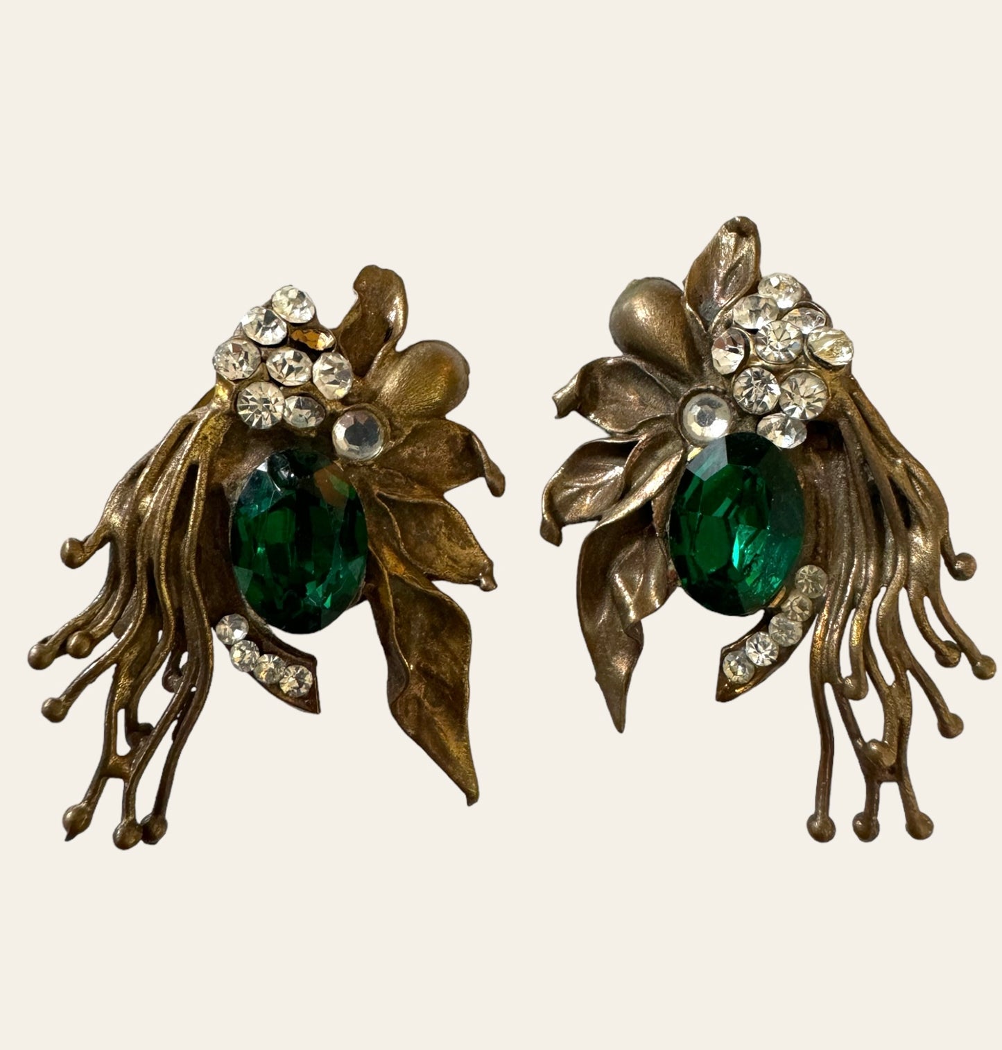 1970's Luigi Briglia Sculptural Clip On Earrings