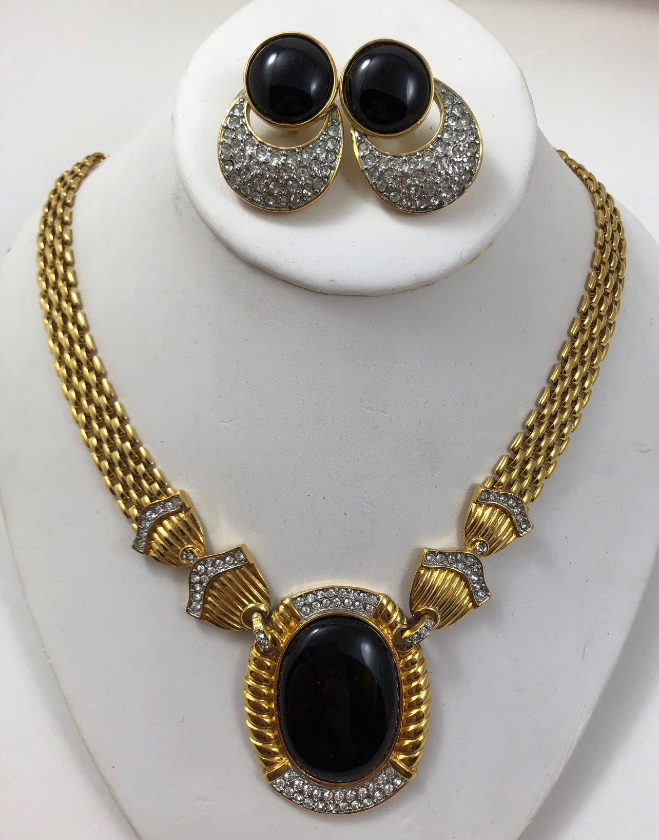 1980's Butler Fifth Avenue Collection Necklace And Earring Set