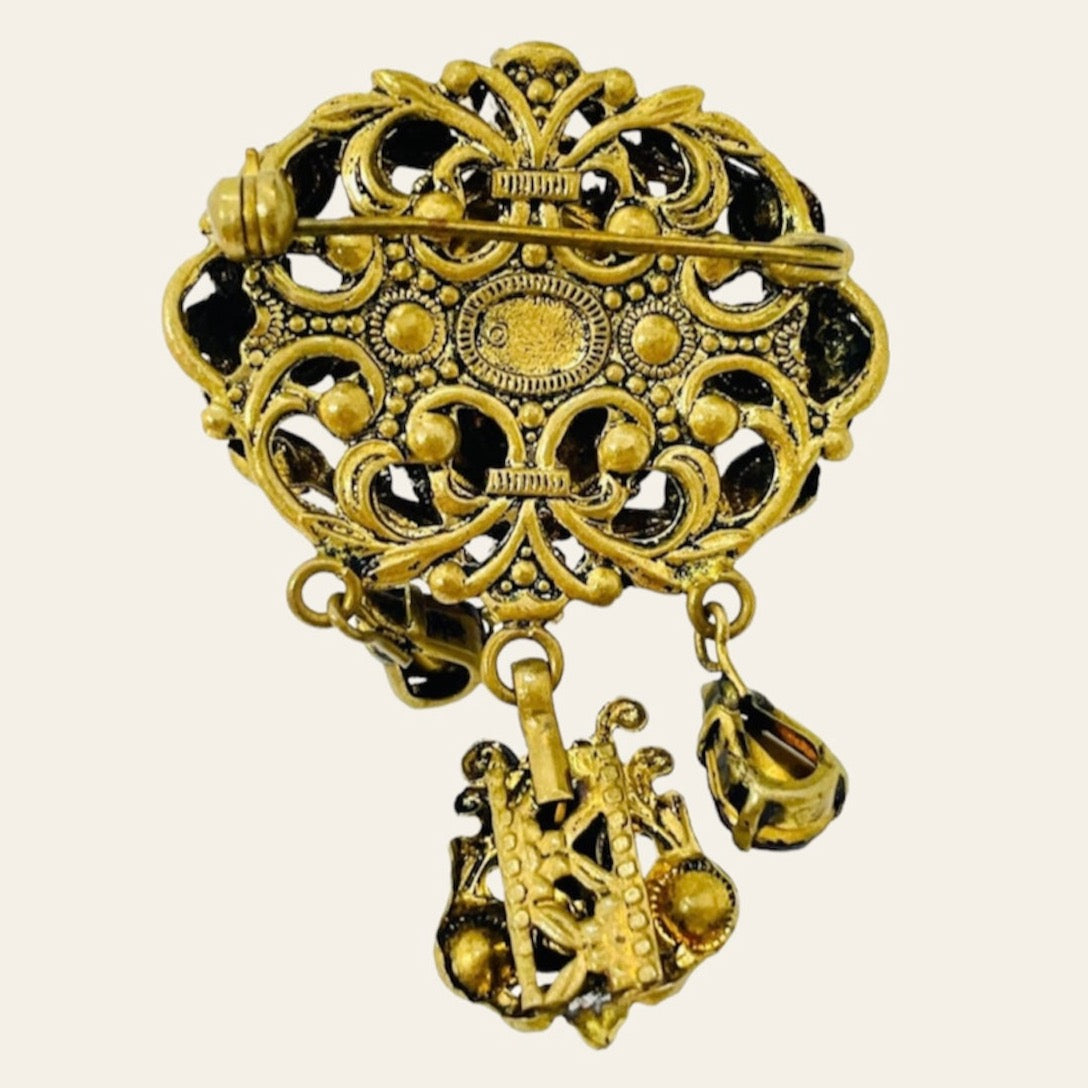 Czech Austro Hungarian Revival Brooch