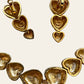 NOS Sparkling Heart Shaped Earrings And Necklace Set