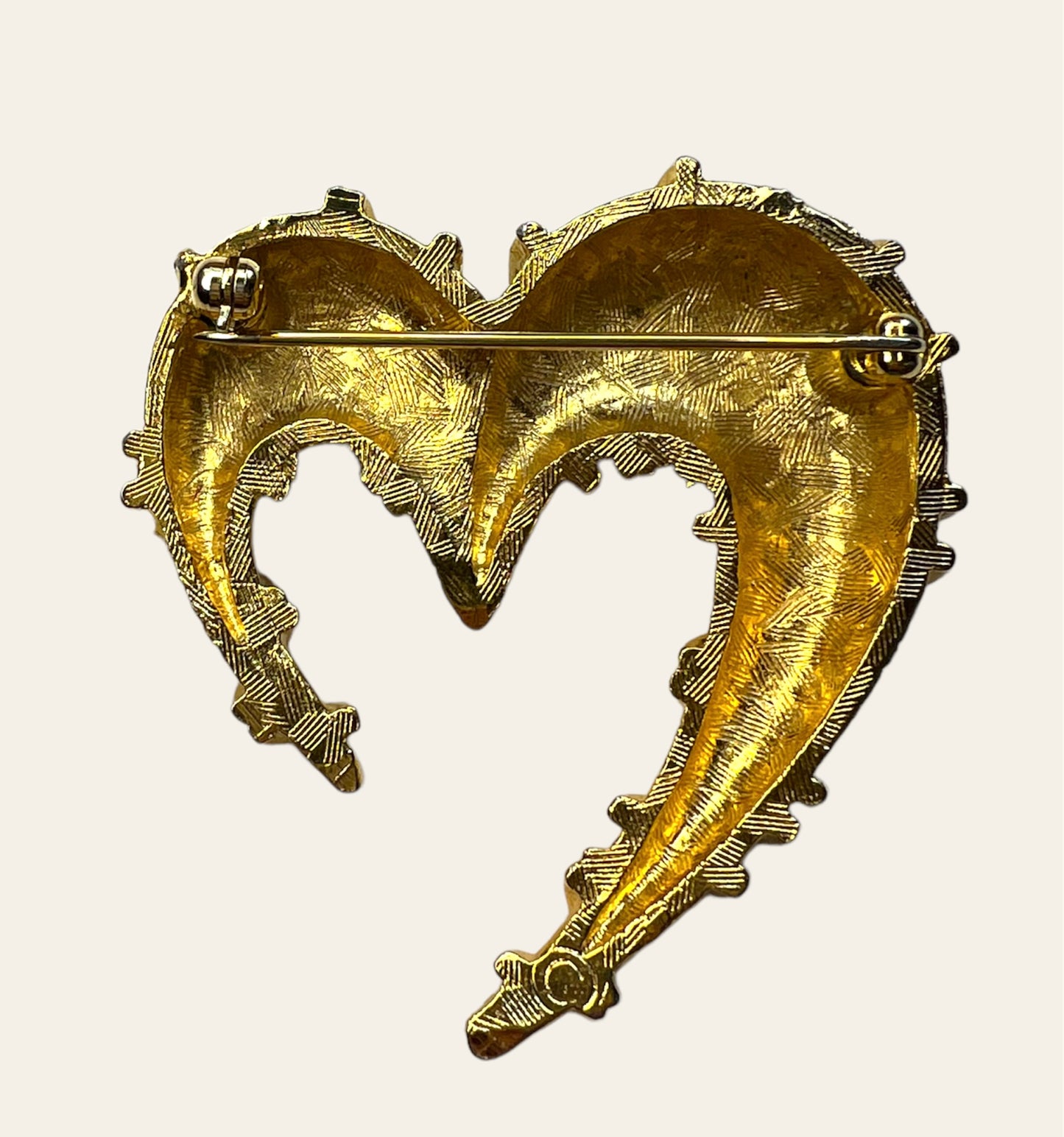 1990'S Anne Klein Heart Brooch