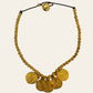 Gold Tone Necklace With Spirals