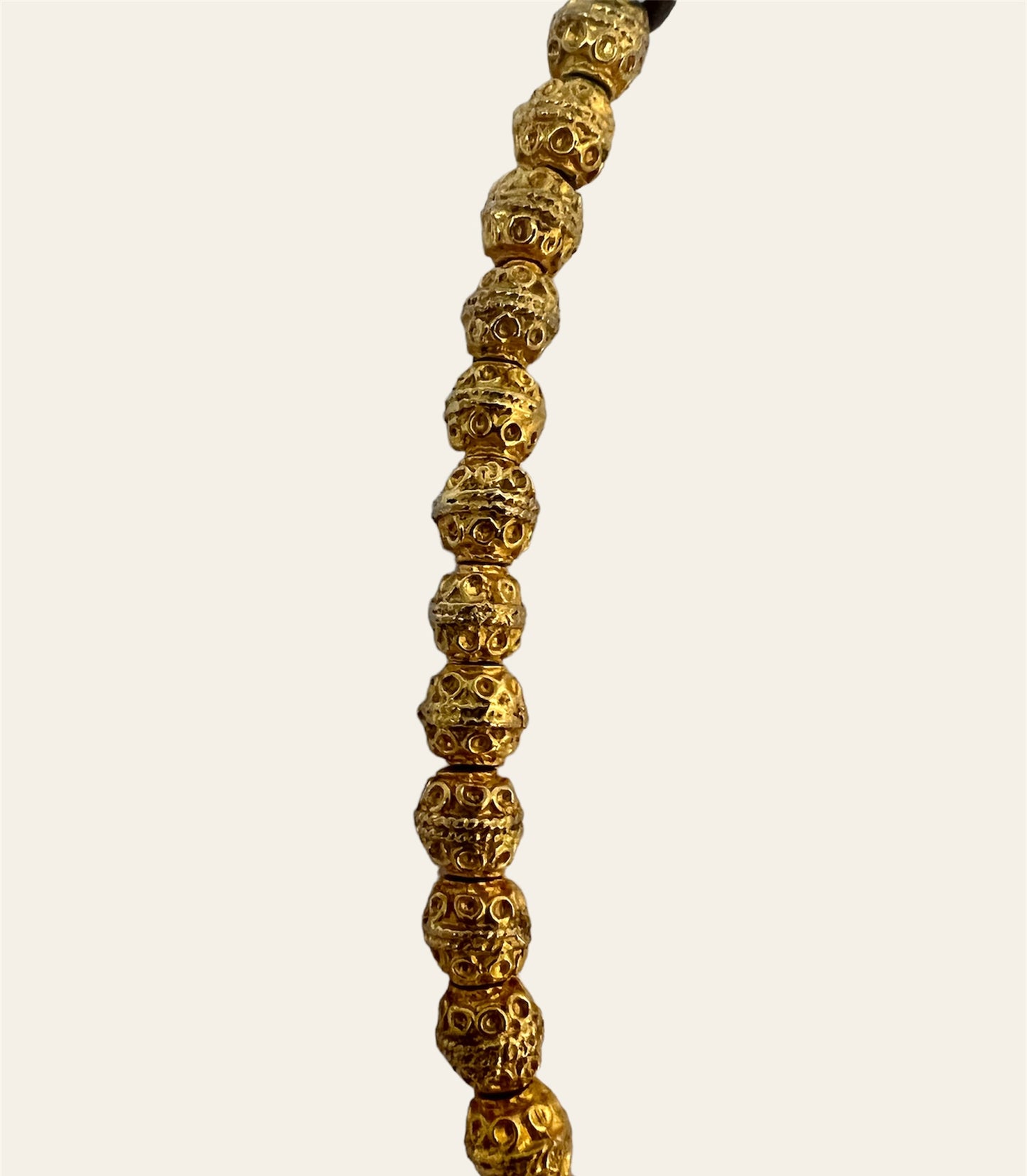 Gold Tone Necklace With Spirals