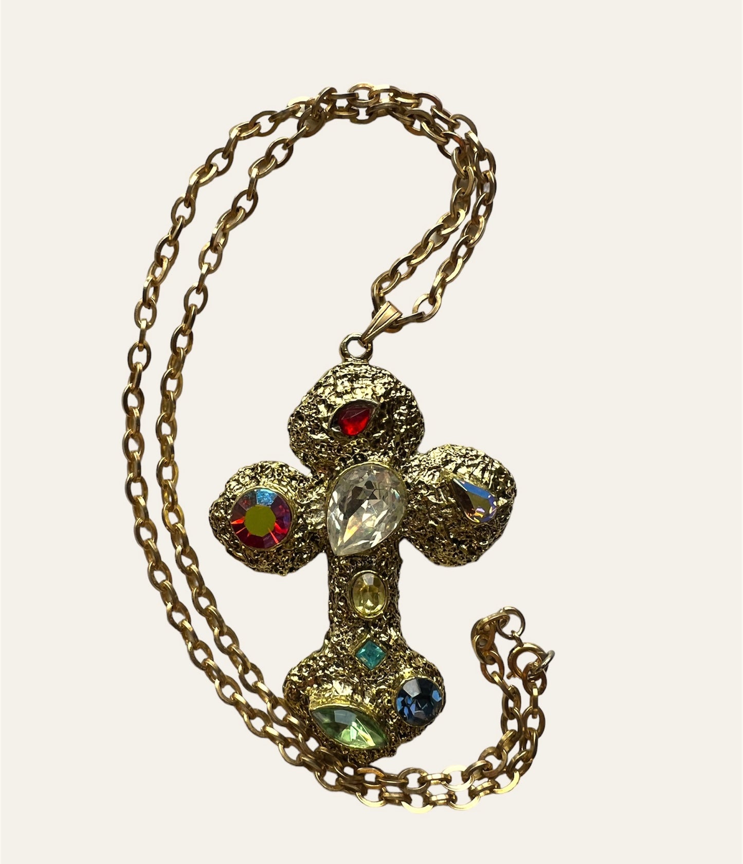 1980's Etruscan Gold Tone Cross