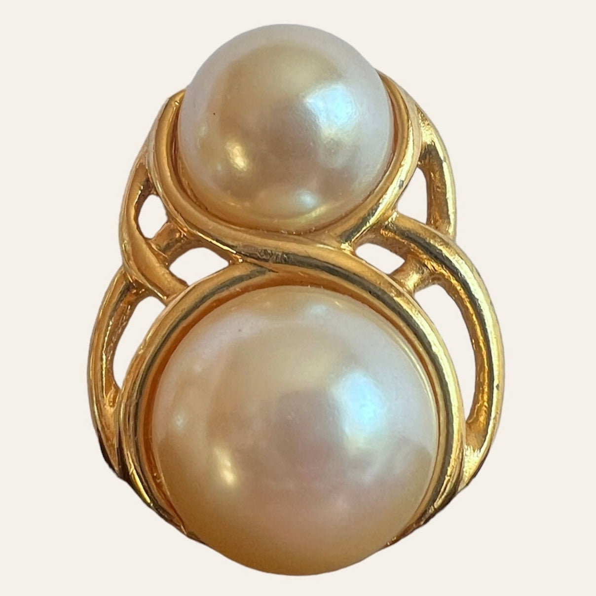 Richelieu Faux Pearl Clip On Earrings