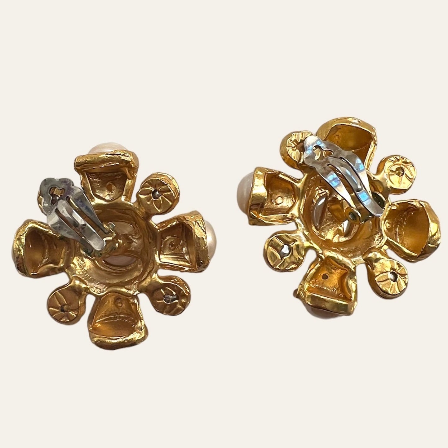 Statement Maltese Clip On Earrings