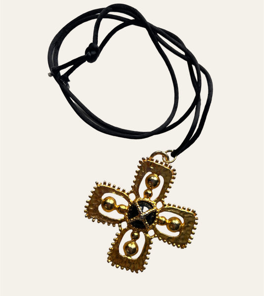 1990's Statement Cross Necklace