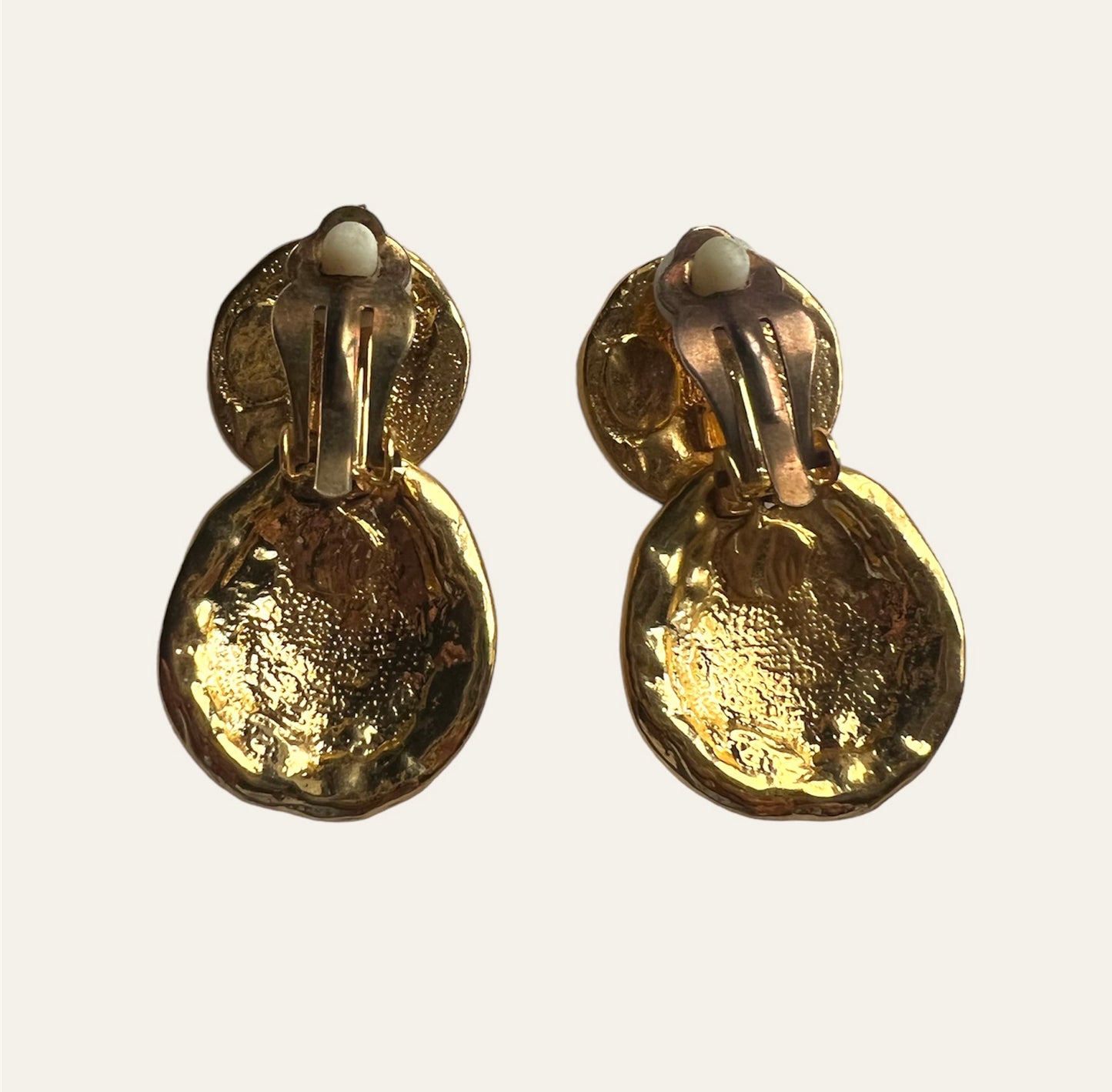 1980's Bold Gold Tone Earrings