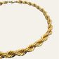 Vintage Gold Tone Roped Chunky Chain