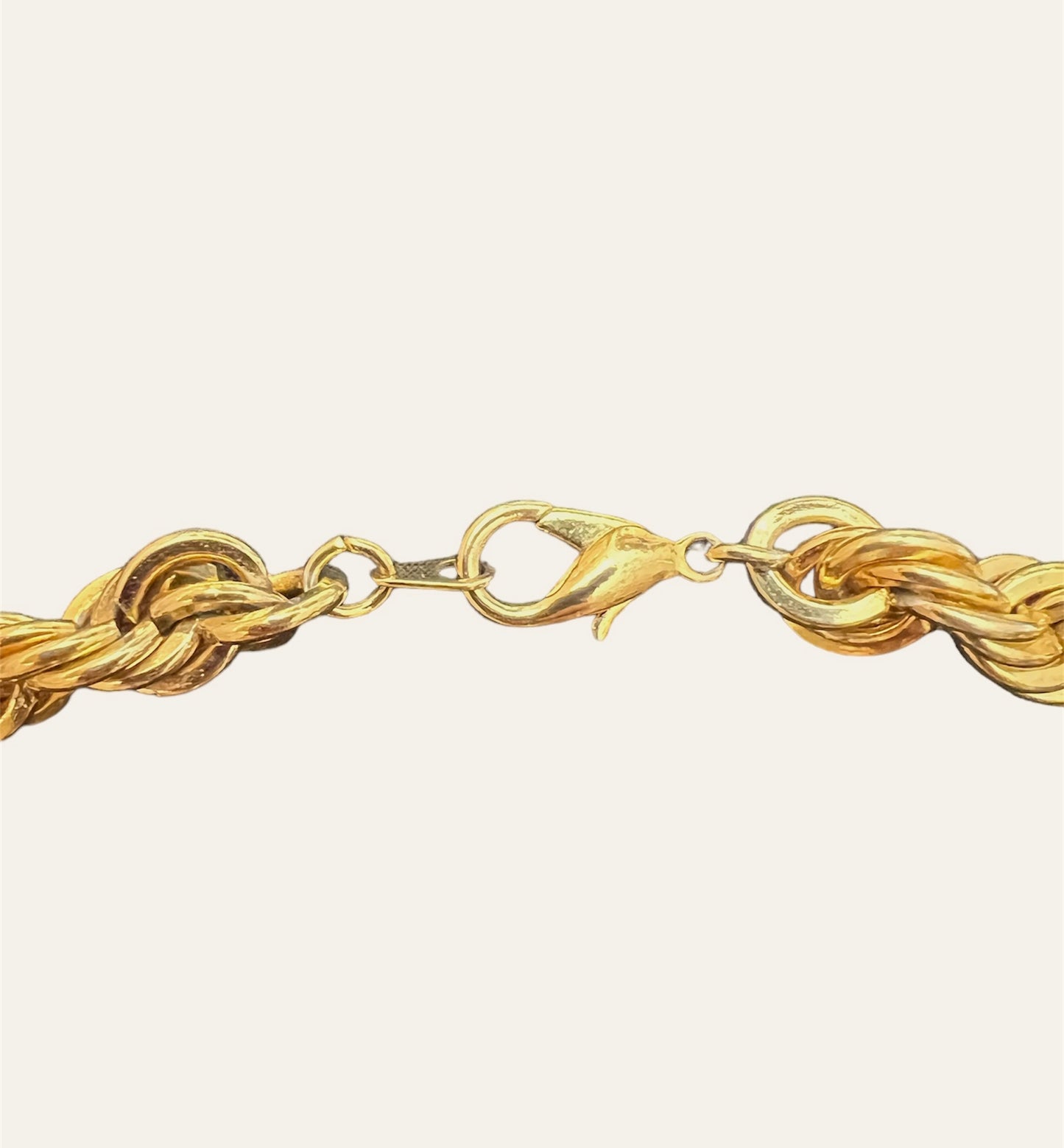 Vintage Gold Tone Roped Chunky Chain