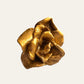 Massive Gold Tone 3D Flower Adjustable Ring