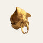 Massive Gold Tone 3D Flower Adjustable Ring