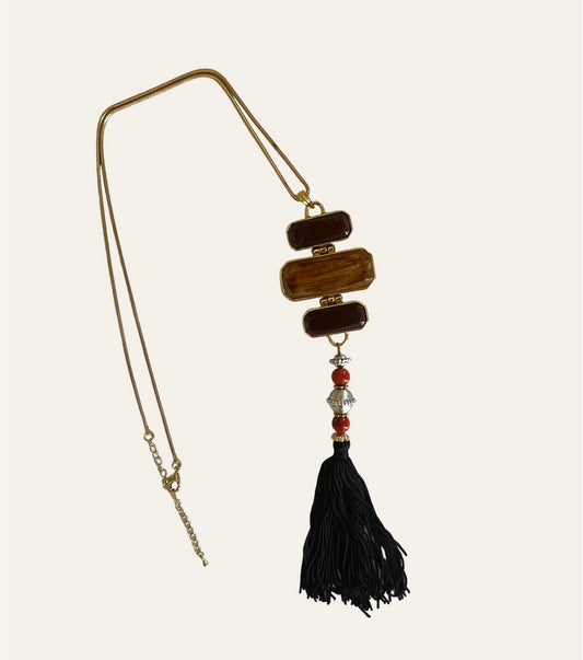 Long Statement Tassel Necklace